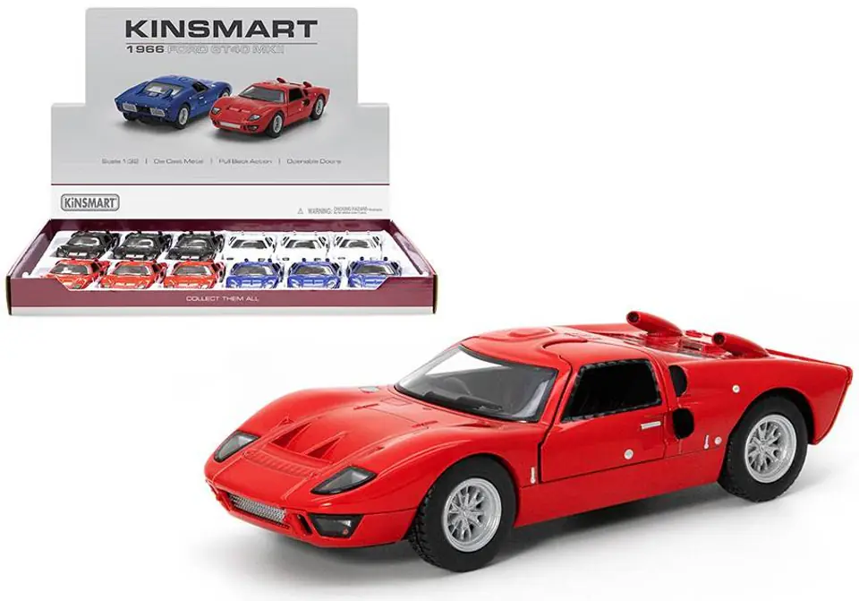 ⁨MODEL AUTO METAL CAR 1966 FORD GT40 MKII⁩ at Wasserman.eu