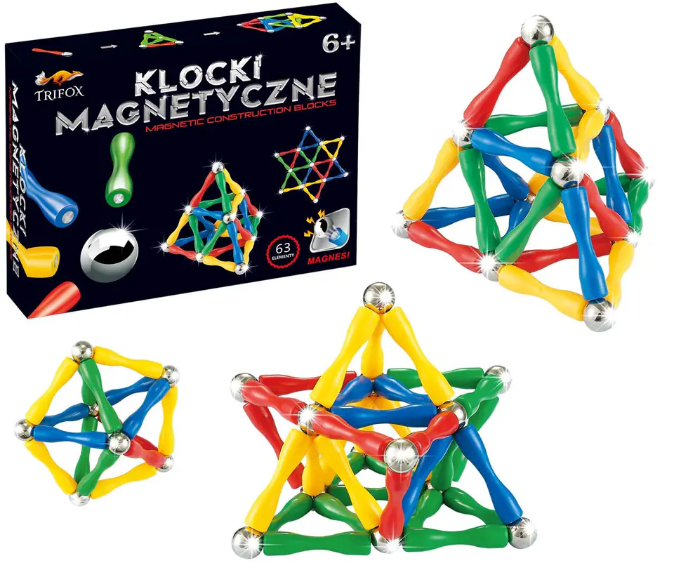 ⁨MAGNETIC BLOCKS Construction BALLS MAGNET 63 e⁩ at Wasserman.eu