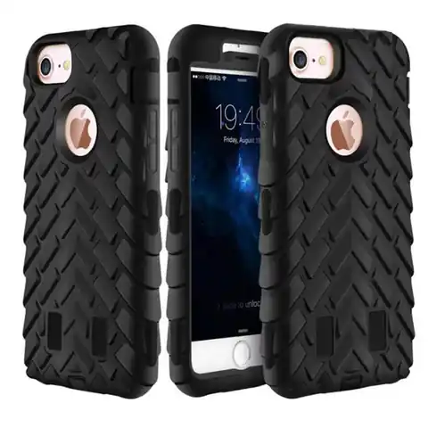 ⁨ARMORED RUBBER CASE FOR IPHONE 5S BLACK CASE15⁩ at Wasserman.eu
