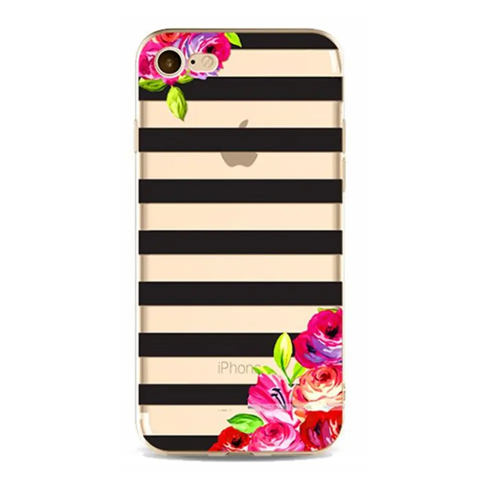 ⁨IPHONE 5/5S CASE - FLOWERS AND STRIPES CASE16WZ13⁩ at Wasserman.eu