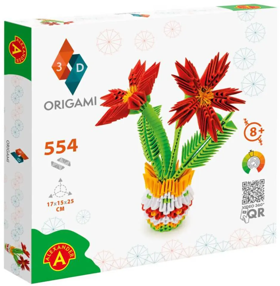 ⁨ORIGAMI 3D KWIATY 554 ELEMENTY⁩ w sklepie Wasserman.eu