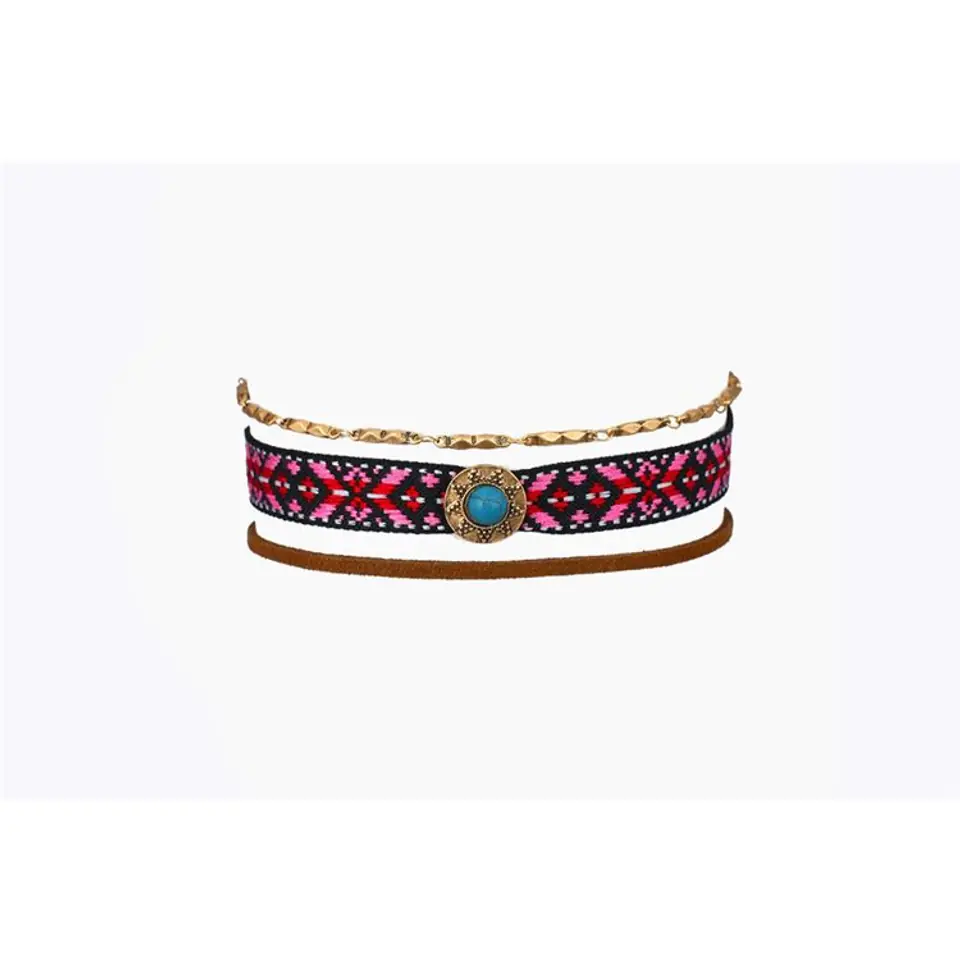 ⁨NASZYJNIK CHOKER BOHO FESTIWAL AZTECKI  N528⁩ w sklepie Wasserman.eu