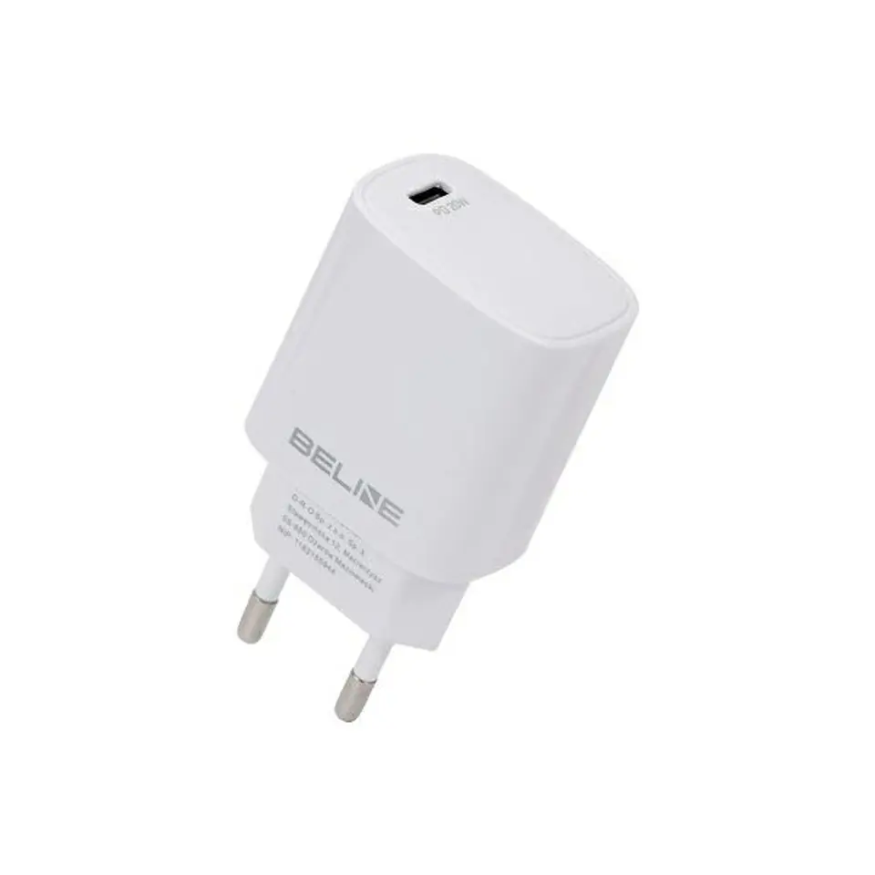 ⁨Beline Ład. siec. 1x USB-C 20W biała /white (only head) PD 3.0  BLNCW20⁩ w sklepie Wasserman.eu