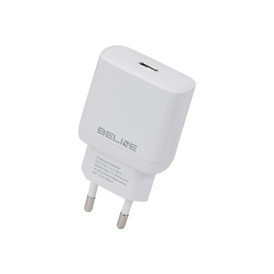 ⁨Beline Ład. siec. 1x USB-C 30W biała /white (only head) PD 3.0  BLNCW30 GaN⁩ w sklepie Wasserman.eu