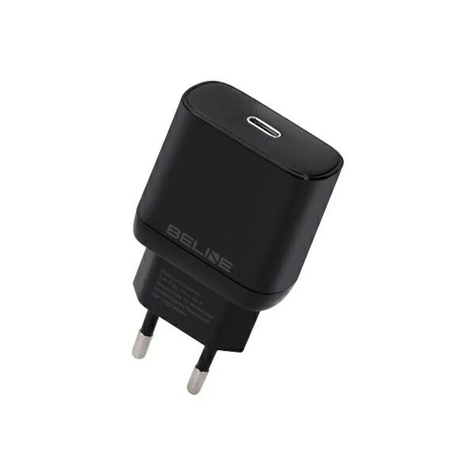 ⁨Beline Ład. siec. 1x USB-C 30W czarna /black (only head) PD 3.0  BLNCB30 GaN⁩ w sklepie Wasserman.eu