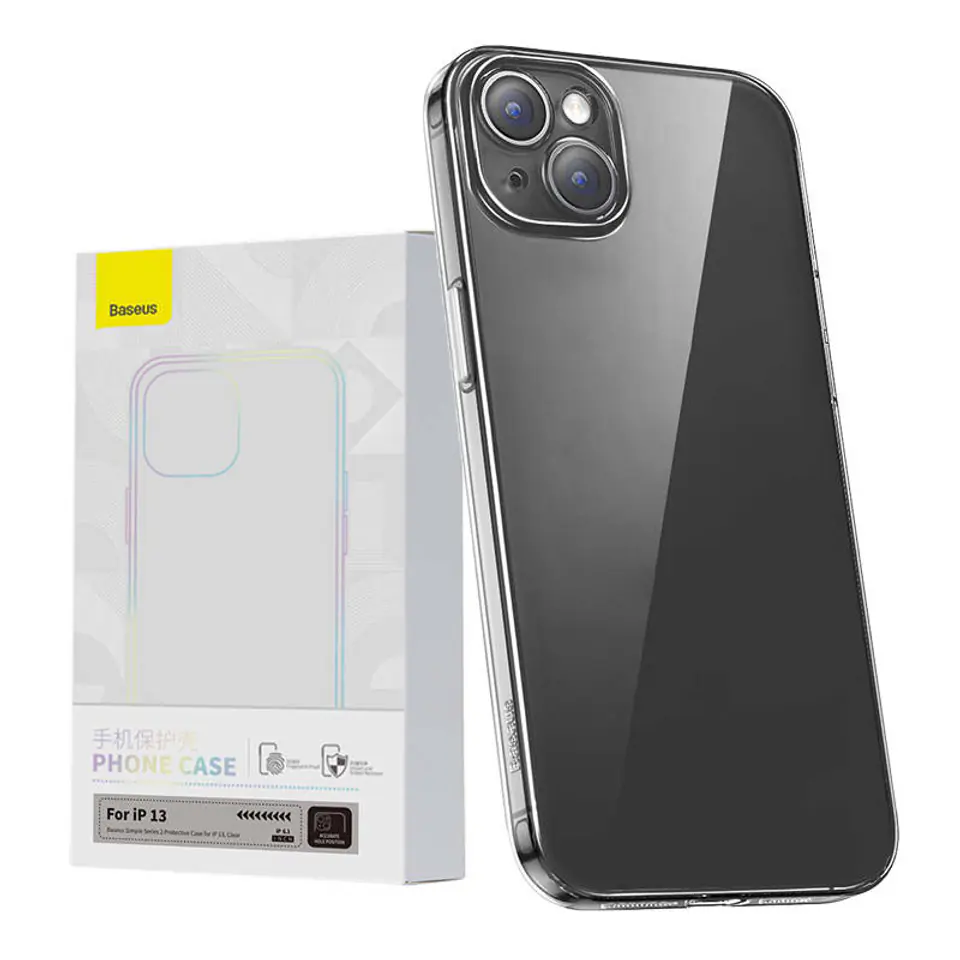 ⁨Przeźroczyste Etui Baseus Simple do iPhone 13⁩ w sklepie Wasserman.eu