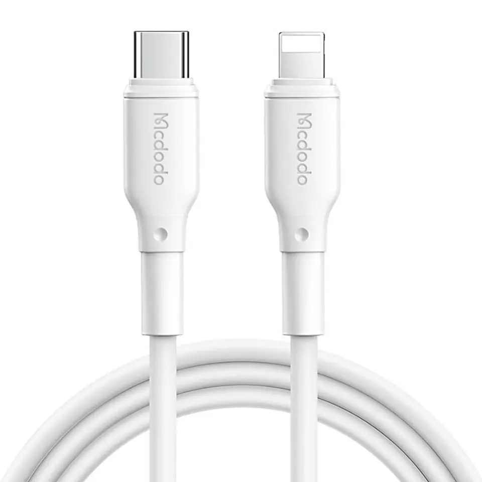 ⁨Kabel USB-C Lightning Mcdodo CA-7290, 1.2m (biały)⁩ w sklepie Wasserman.eu