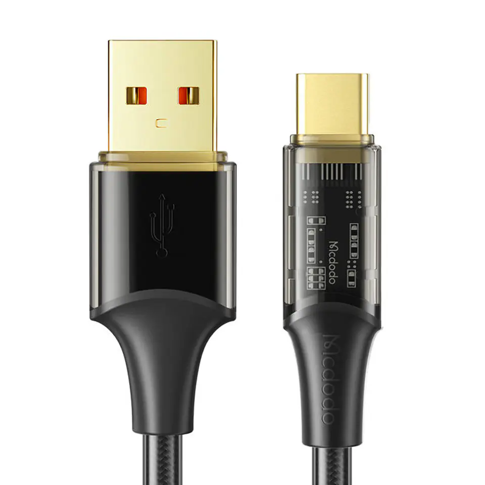 ⁨Kabel USB-C Mcdodo CA-2092, 6A, 1.8m (czarny)⁩ w sklepie Wasserman.eu