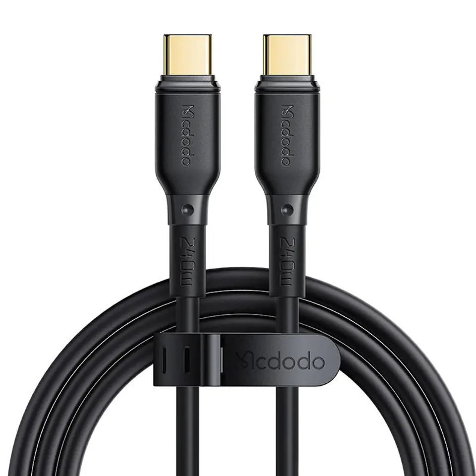 ⁨Kabel USB-C Mcdodo CA-3310, 240W, 1.2m (czarny)⁩ w sklepie Wasserman.eu