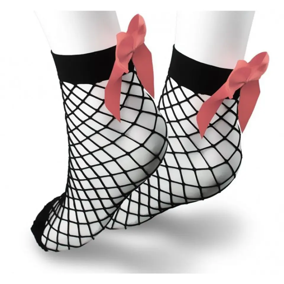 Cabaret socks with bow pink SKAR01R at Wasserman.eu