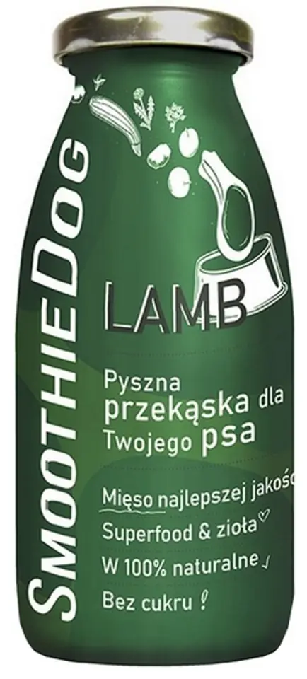 ⁨SmoothieDog Płynna przekąska - jagnięcina 250ml⁩ w sklepie Wasserman.eu