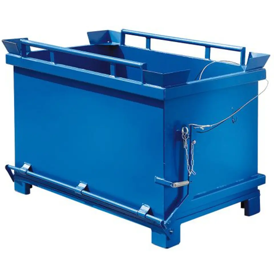 Kontener pojemnik z uchylnym otwieranym dnem klapowym 600L w sklepie Wasserman.eu