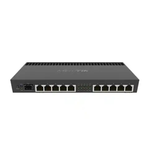 ⁨Mikrotik Wired Ethernet Router RB4011iGS+RM, Quad-core 1.4Ghz CPU, 1GB RAM, 512 MB, 1xSFP+, 1xSerial console port, PCB Temperatu⁩ w sklepie Wasserman.eu