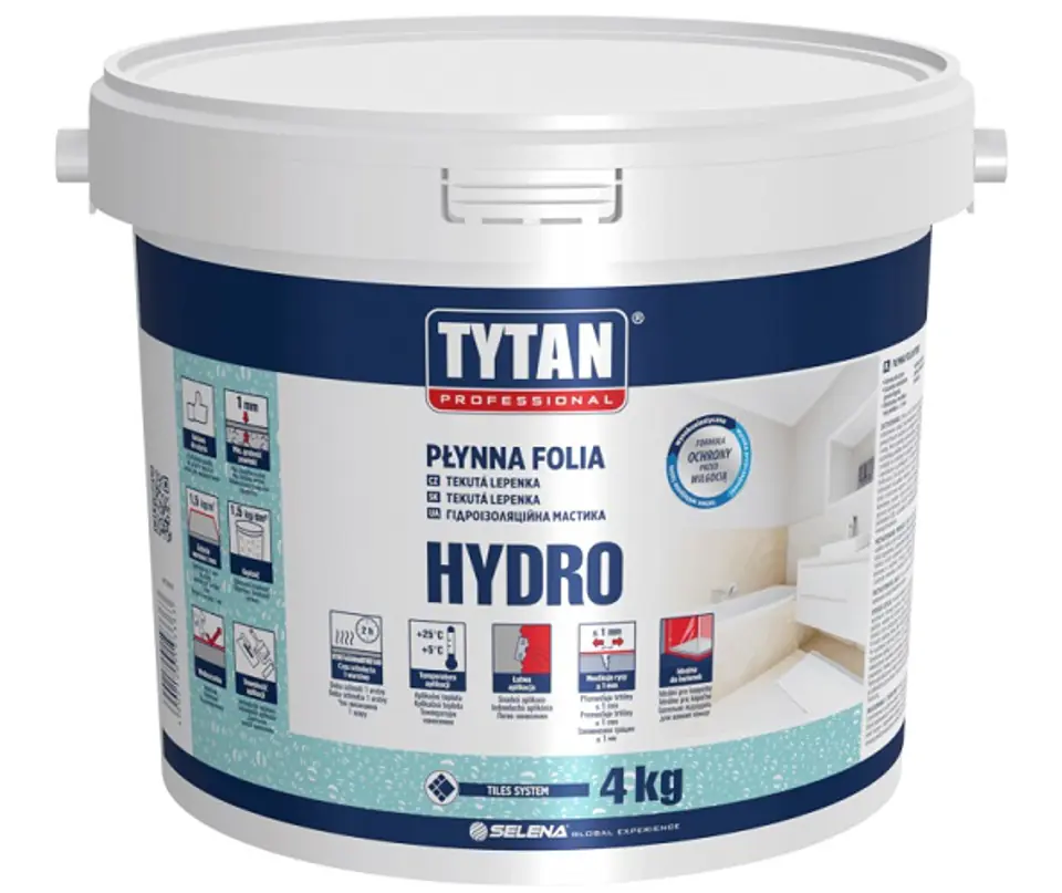 ⁨PŁYNNA FOLIA HYDRO TYTAN 4KG SZARY⁩ w sklepie Wasserman.eu