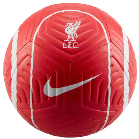 ⁨Piłka nożna Nike Liverpool FC Strike DJ9961 (kolor Czerwony, rozmiar 5)⁩ w sklepie Wasserman.eu
