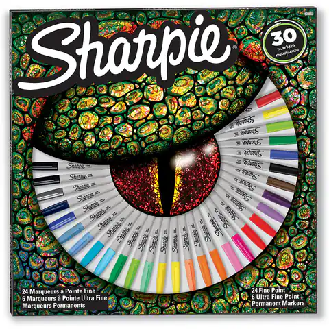 ⁨Permanent Marker Set Sharpie - 30 colors Eye⁩ at Wasserman.eu