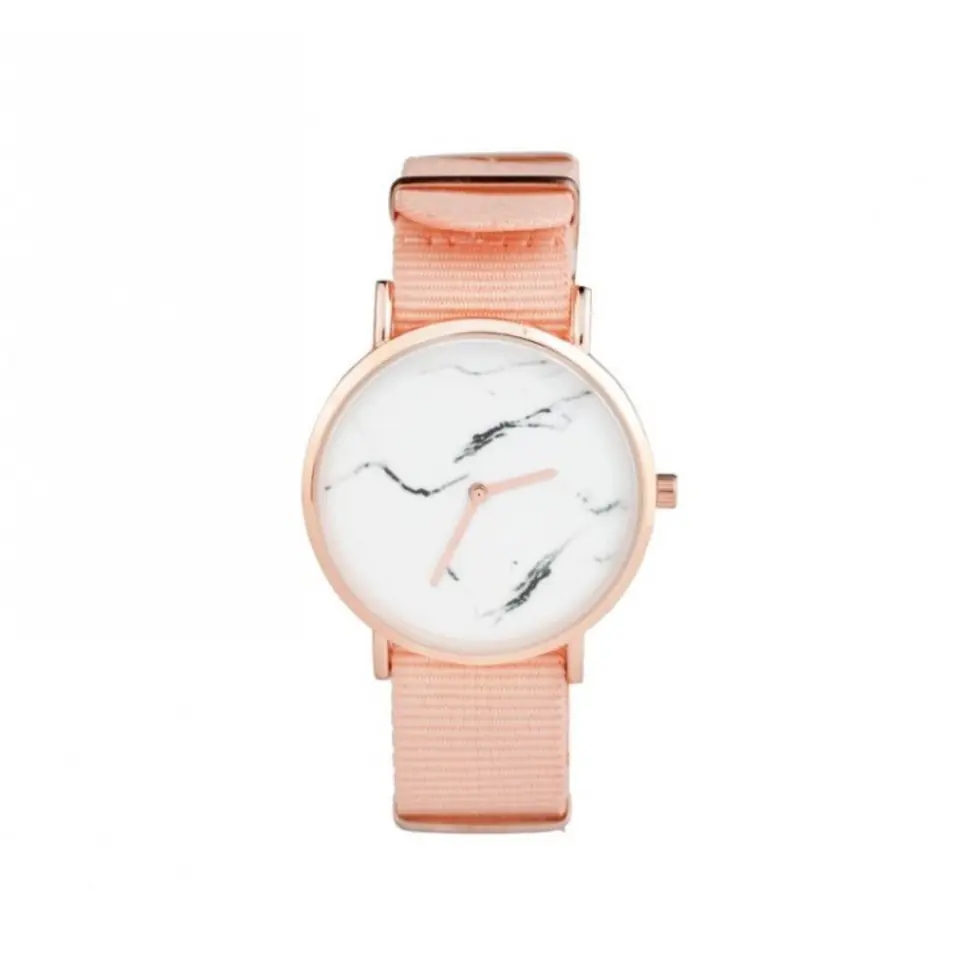 KLASSISCHE UHR AUF ROSA NYLONBAND Z654R im Wasserman.eu