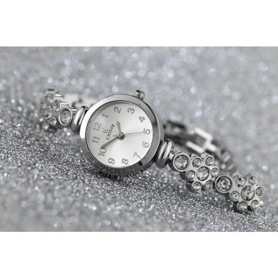 KLASSISCHE SILBERNE UHR AM ARMBAND Z644 im Wasserman.eu