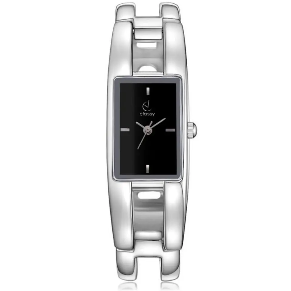 KLASSISCHE SILBERNE UHR AM ARMBAND Z652 im Wasserman.eu