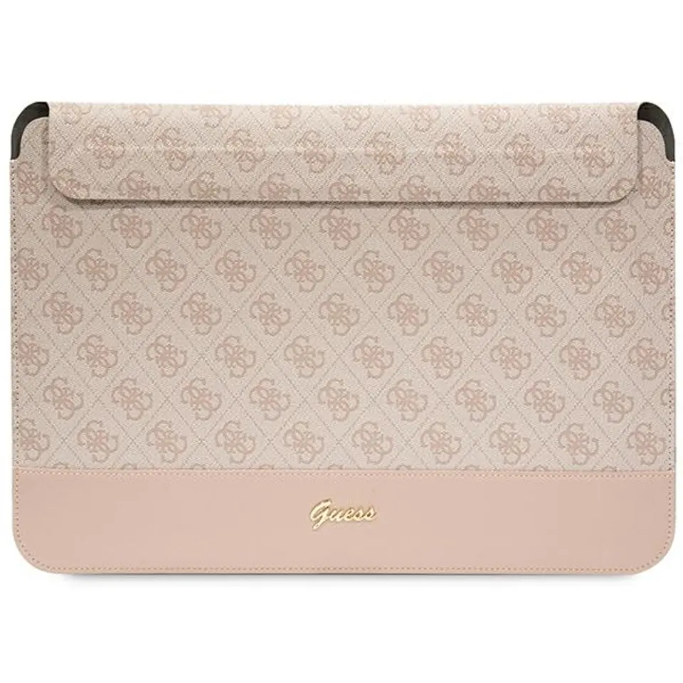 Guess Sleeve GUCS14PS4SGP 14" różowy/ pink 4G Stripe Metal Logo w sklepie Wasserman.eu
