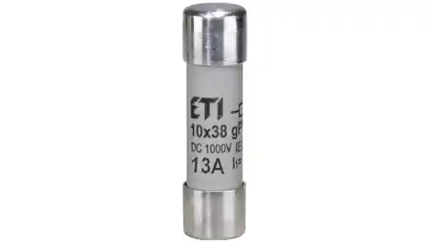 ⁨Wkładka bezpiecznikowa cylindryczna PV 10x38mm 13A gPV 1000V DC CH10 002625078⁩ w sklepie Wasserman.eu