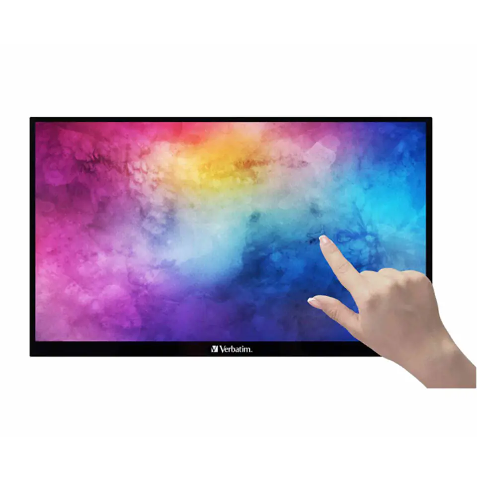 ⁨Verbatim monitor przenośny dotykowy, PMT-15, 15.6", Full HD (1920x1080), 60Hz, czarny⁩ w sklepie Wasserman.eu