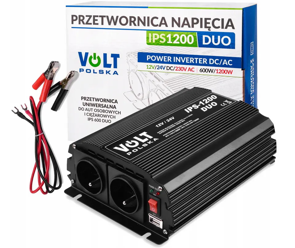 ⁨Przetwornica napięcia Volt IPS-1200 DUO 12/24/230V 1200W⁩ w sklepie Wasserman.eu