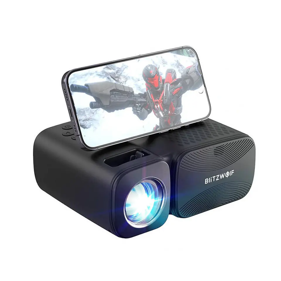 Rzutnik / Projektor LED BlitzWolf BW-V3 Mini, Wi-Fi + Bluetooth (czarny) w sklepie Wasserman.eu