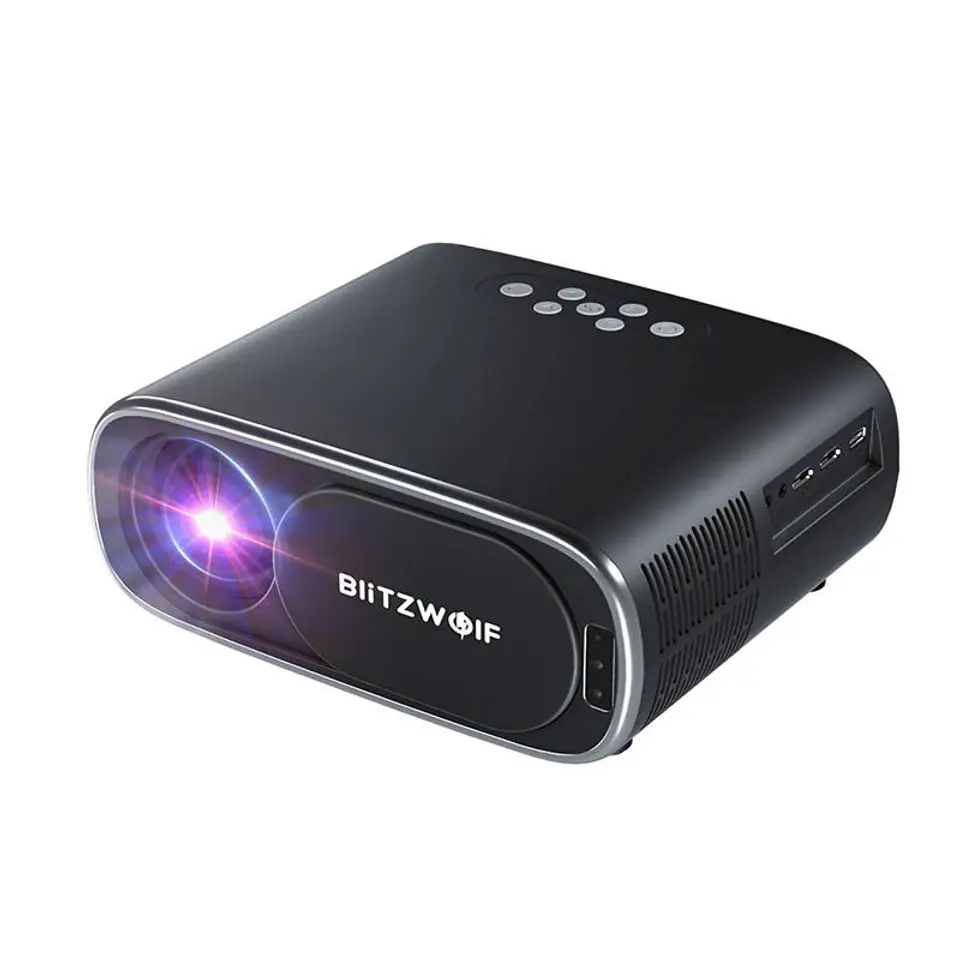 Rzutnik / Projektor LED BlitzWolf BW-V4 1080p, Wi-Fi + Bluetooth (czarny) w sklepie Wasserman.eu