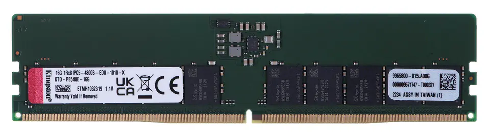 ⁨Kingston dedicated memory for Dell 16GB DDR5-4800Mhz ECC Module⁩ at Wasserman.eu