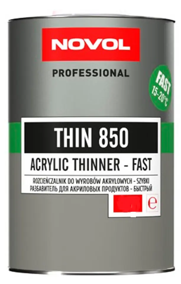 ROZCIEŃCZALNIK DO WYROBÓW AKRYLOWYCH THIN 850 0.5L FAST w sklepie Wasserman.eu