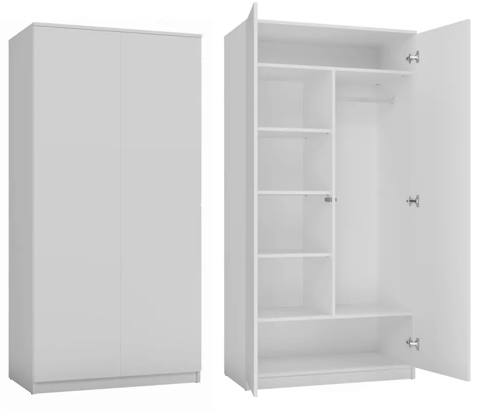 ⁨Wardrobe SD-90 White⁩ at Wasserman.eu