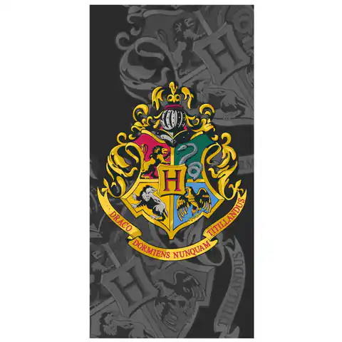 ⁨Ręcznik bawełniany 70x140 Harry Potter czarny⁩ w sklepie Wasserman.eu
