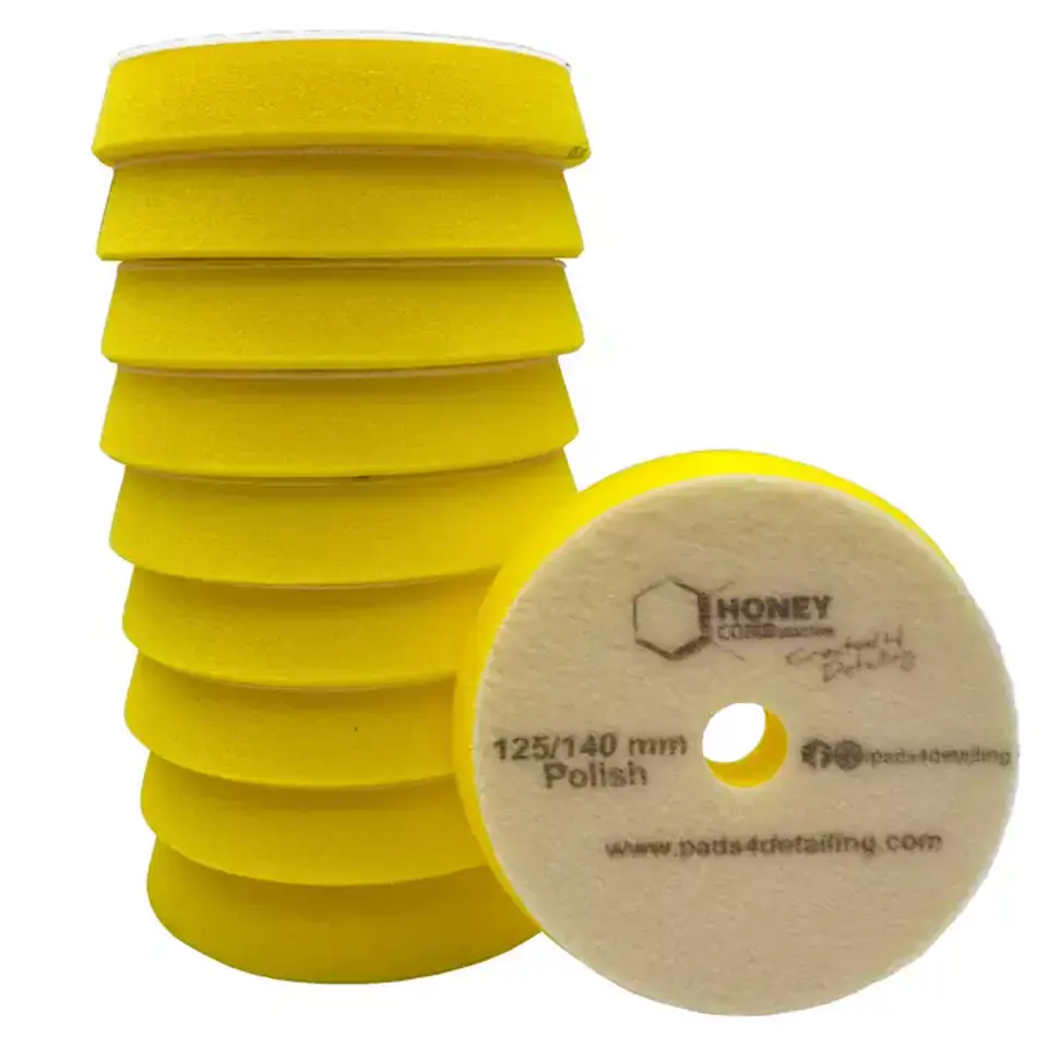 ⁨Honey Combination Zestaw 10 szt. Gąbka polerska R-DA Żółta 125/140/25mm⁩ w sklepie Wasserman.eu