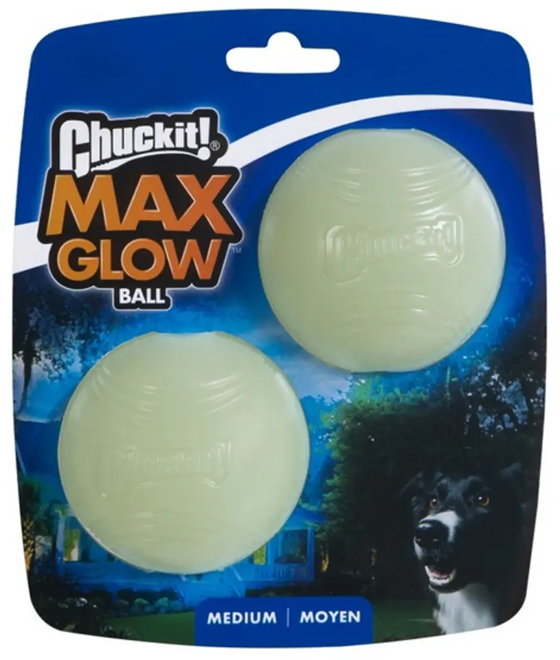 ⁨Chuckit! Max Glow Ball Medium 2pak [33067]⁩ w sklepie Wasserman.eu