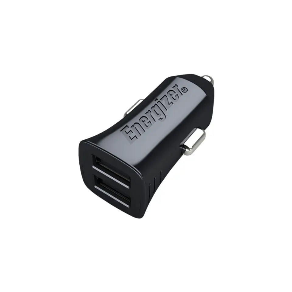 ⁨Energizer Classic - Ładowarka samochodowa 2x USB-A 2.4A 12W (Czarny)⁩ w sklepie Wasserman.eu