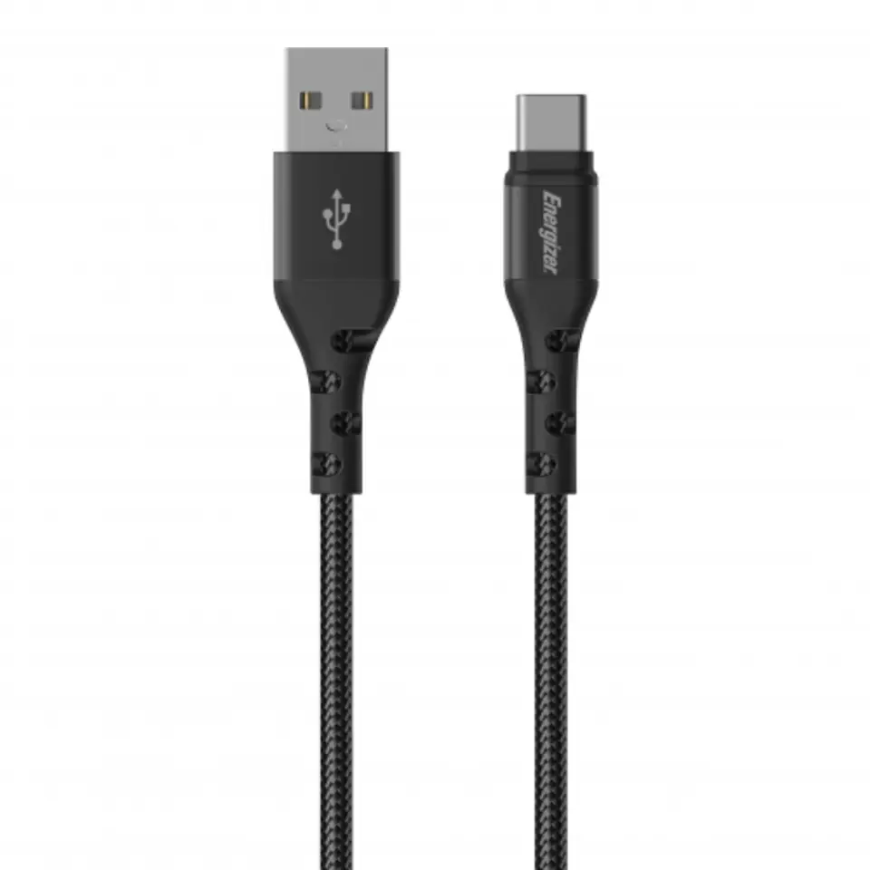 ⁨Energizer Ultimate - Kabel połączeniowy USB-A do USB-C 2m (Czarny)⁩ w sklepie Wasserman.eu