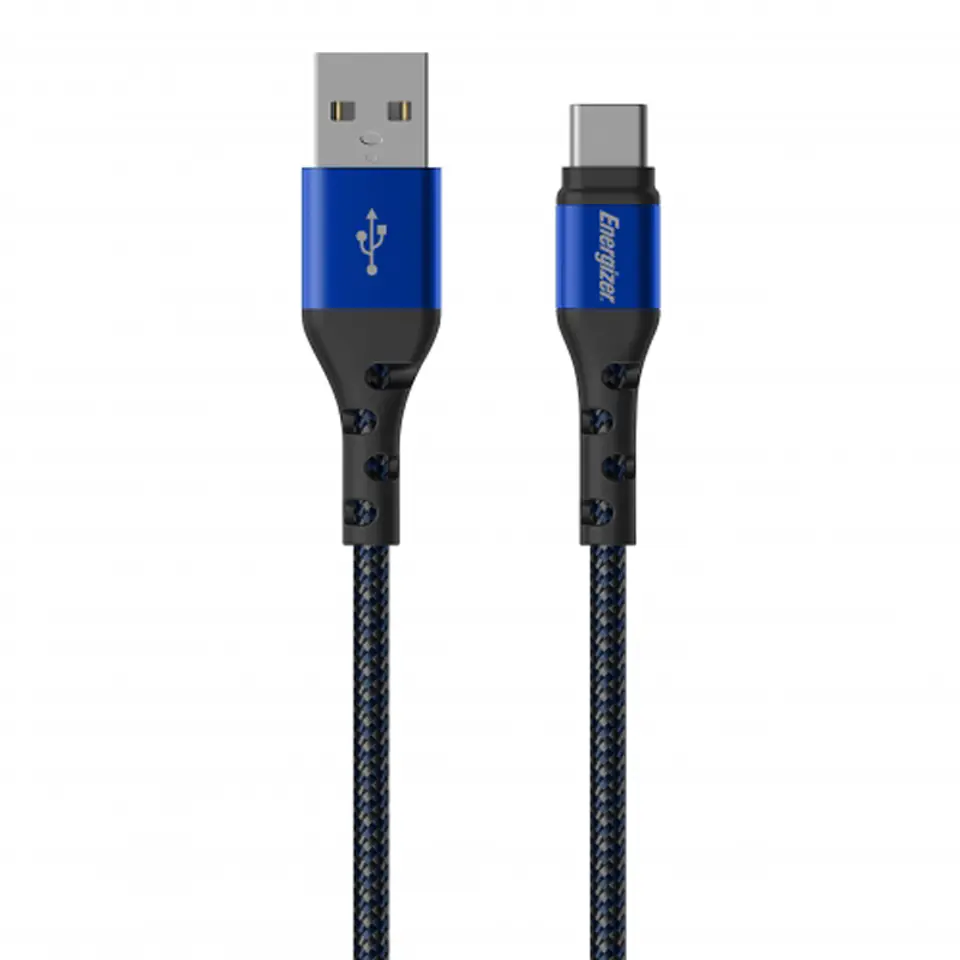 ⁨Energizer Ultimate - Kabel połączeniowy USB-A do USB-C 2m (Niebieski)⁩ w sklepie Wasserman.eu