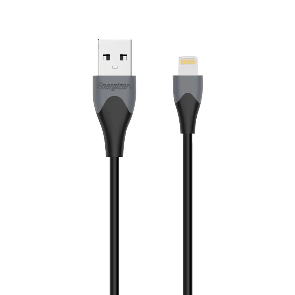 ⁨Energizer Classic - Kabel połączeniowy USB-A do Lightning certyfikat MFi 1.2m (Czarny)⁩ w sklepie Wasserman.eu