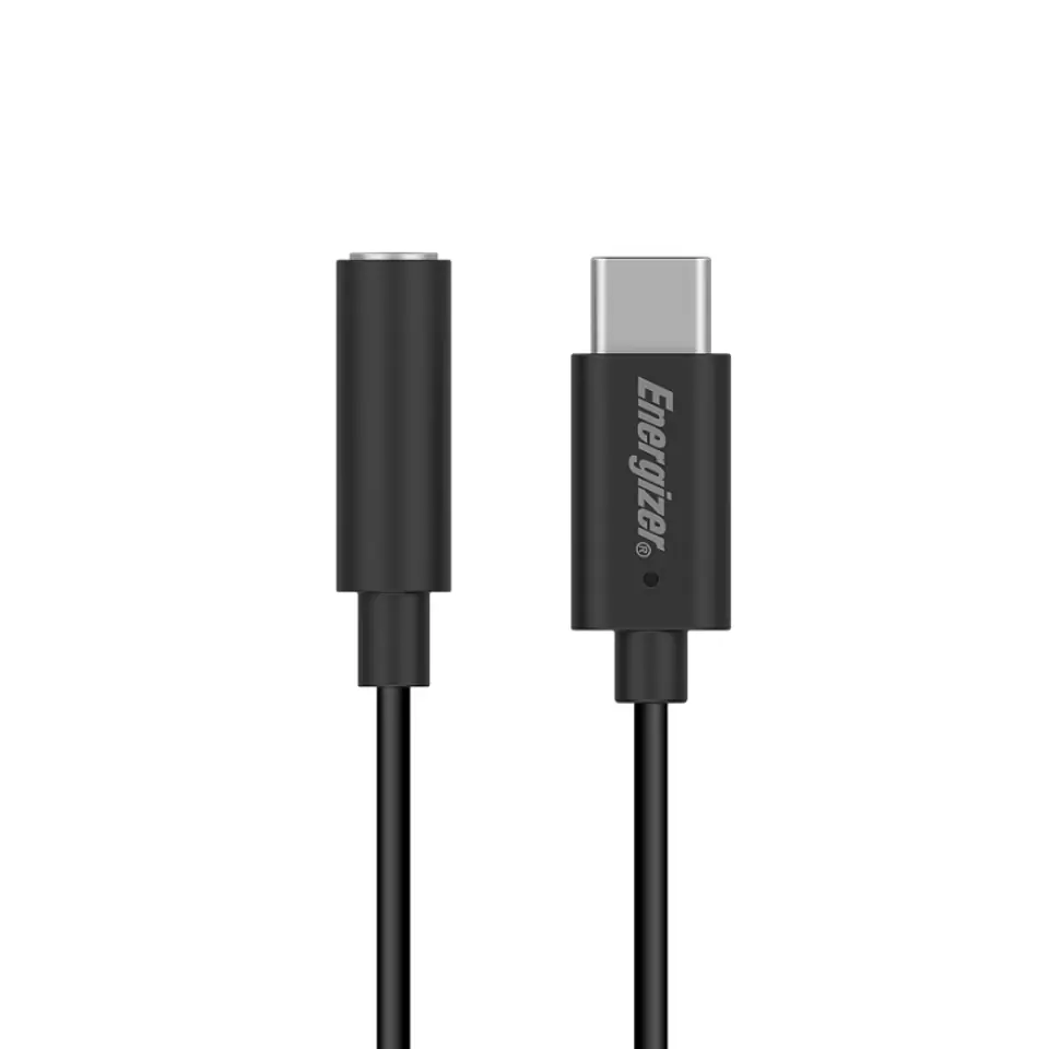 ⁨Energizer Ultimate - Adapter audio USB-C do jack 3,5 mm 11 cm (Czarny)⁩ w sklepie Wasserman.eu