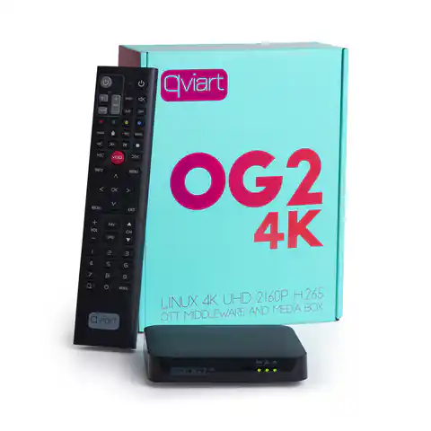 ⁨Qviart OG2 4K LINUX OTT Multistream Sat IPTV⁩ w sklepie Wasserman.eu
