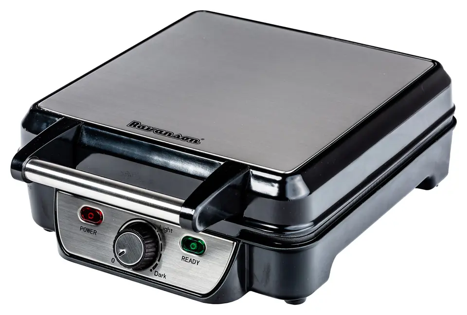 ⁨Waffle iron Ravanson GR-7030 (1100W; black)⁩ at Wasserman.eu