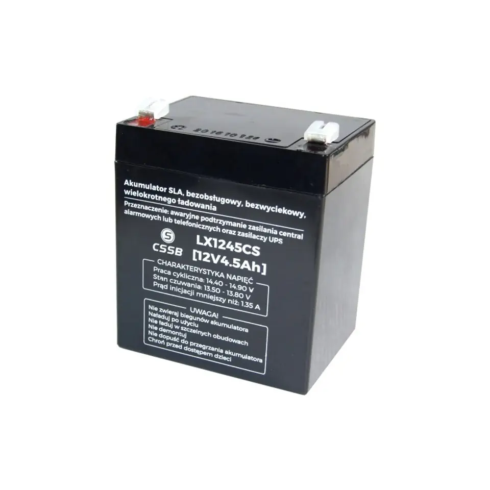 ⁨Maintenance-free gel battery AGM 12V 4,5Ah 4Ah⁩ at Wasserman.eu