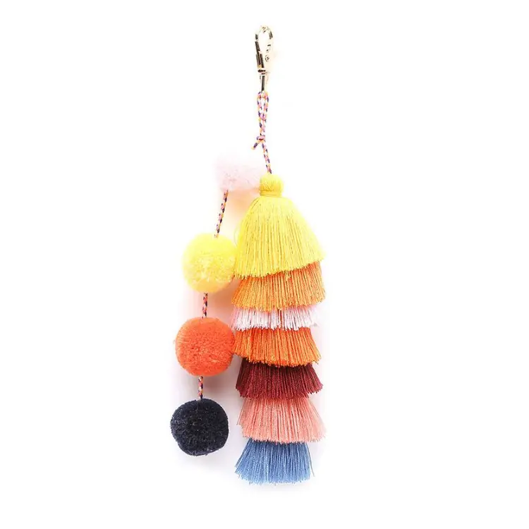 ⁨KEY RING POMPON CHWOST XXL powder BRL35⁩ at Wasserman.eu