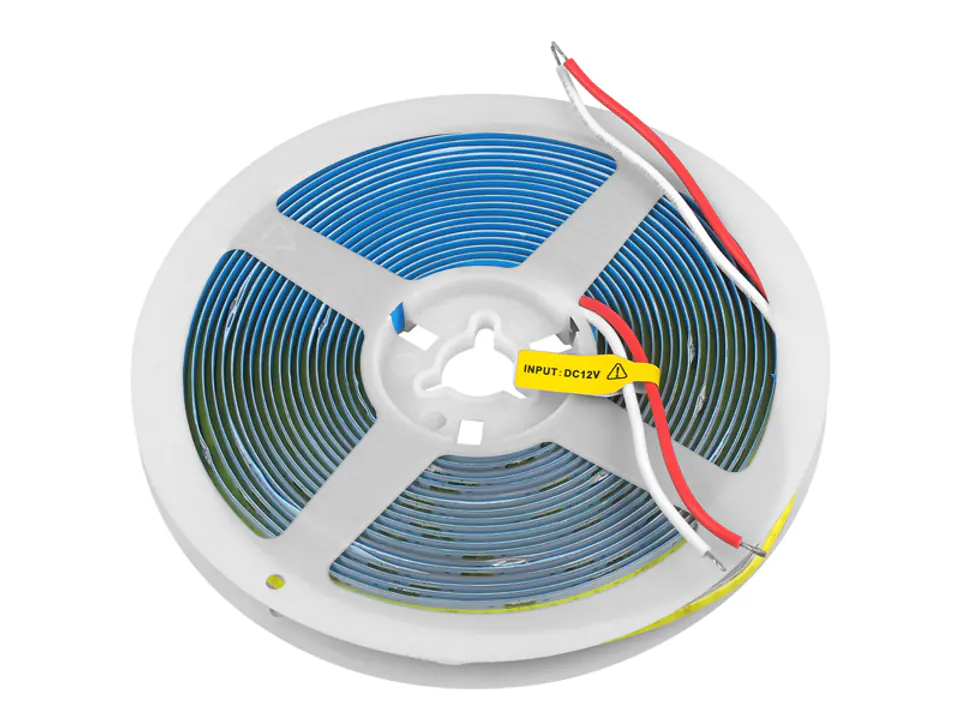 ⁨1 rol. PS TAŚMA LED COB IP20 6000K 1400lm/m, światło zimne białe, 60W 12W/m.⁩ w sklepie Wasserman.eu