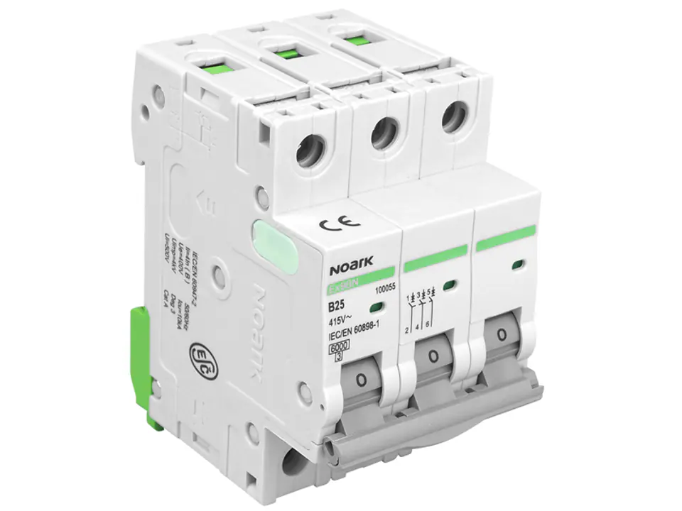 ⁨PS 3-phase circuit breaker, 3P B25A, Noark S193. (1LM)⁩ at Wasserman.eu