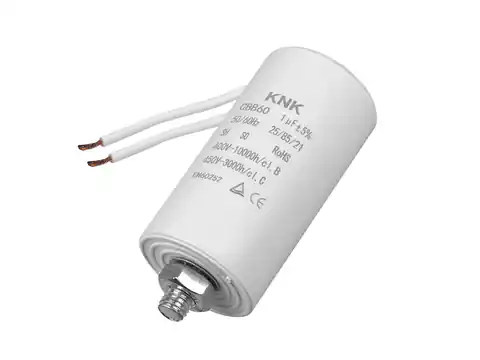 ⁨Motor capacitor 1uF/450VAC with wires (1LM)⁩ at Wasserman.eu