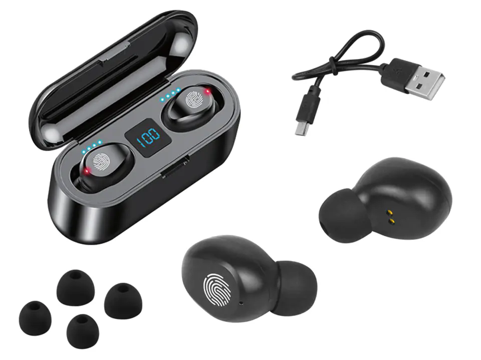 ⁨Wireless headphones + powerbank. (1LM)⁩ at Wasserman.eu