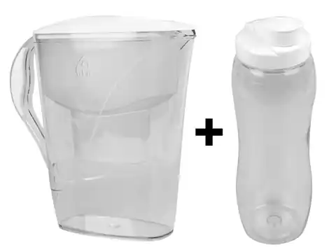 ⁨PS Dafi filter jug luna + 2 cartridges + water bottle. (1LM)⁩ at Wasserman.eu