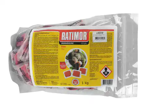 ⁨1 op. Ratimor / Bromadiolone pasta na myszy 1kg bromadiolone 0,005%⁩ w sklepie Wasserman.eu